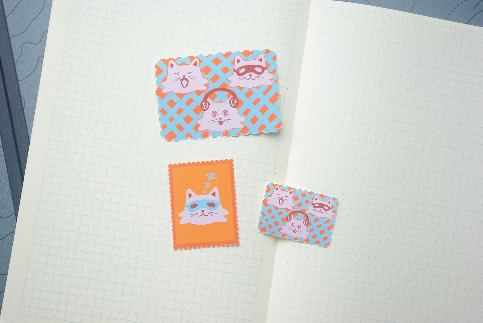 cats trio stickers