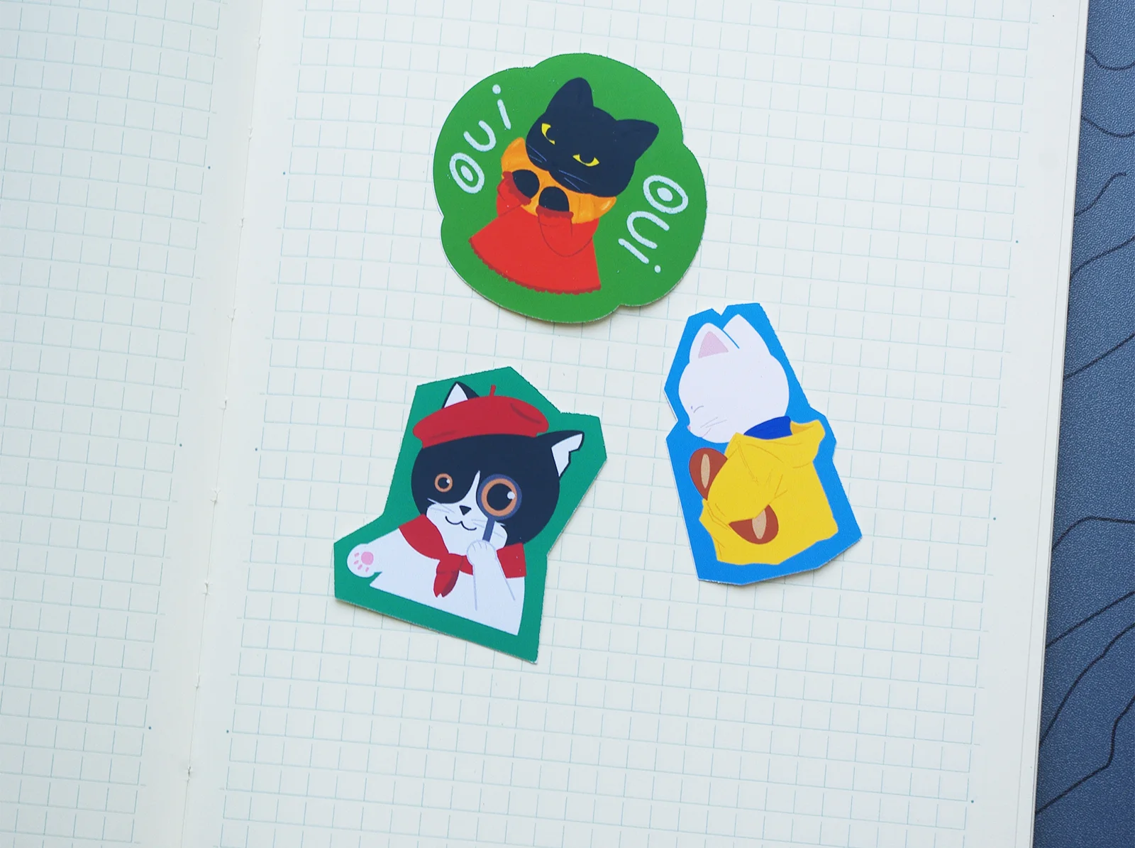very french cats stickers